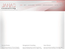 Tablet Screenshot of janasconsulting.com